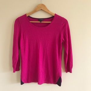 The Limited Pink 3/4 sleeve scoop neck Sweater M